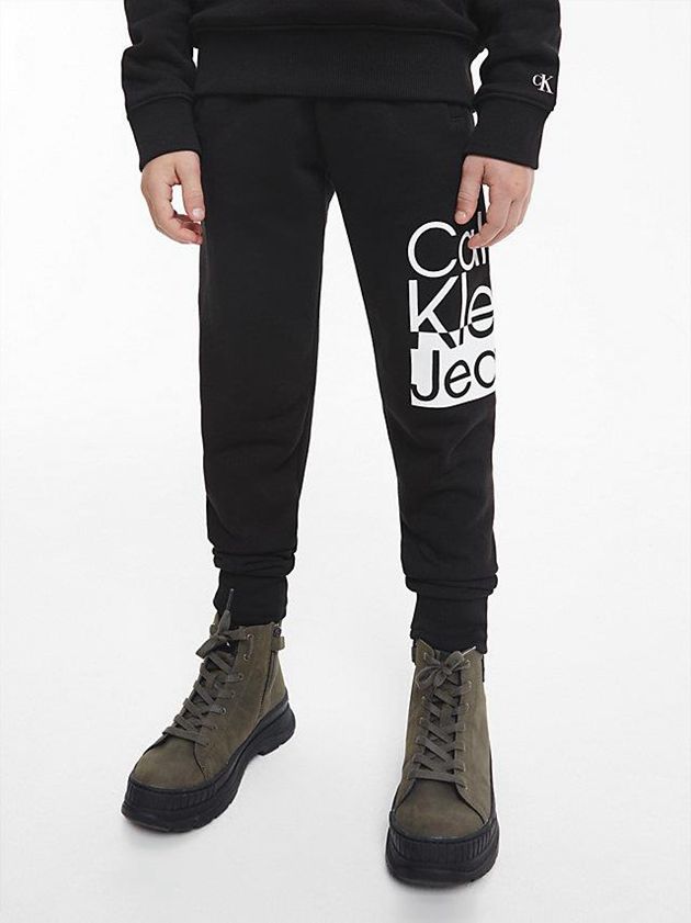 Calvin Klein USA Logo Boys Joggers Black 0253689-SK